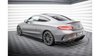 Splittery Tylne Boczne Street Pro + Flaps Mercedes-AMG C43 Coupe C205 Facelift Black + Gloss Flaps