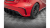 Splittery Tylne Boczne Street Pro + Flaps Mercedes-Benz A 45 AMG W176 Facelift Black-Red + Gloss Flaps